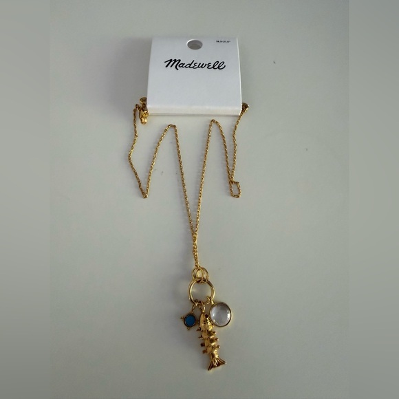 NWT Madewell Fish Charm Necklace - Picture 3 of 6